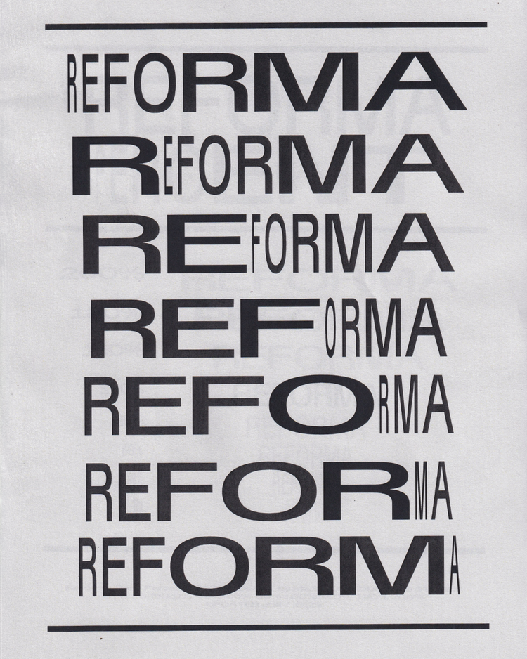 REFORMA PERCENTAGE