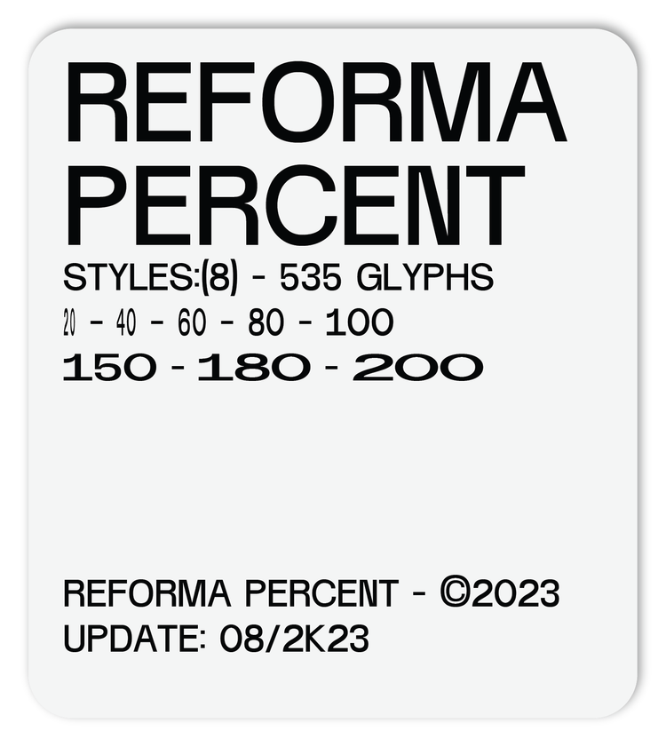 REFORMA PERCENTAGE