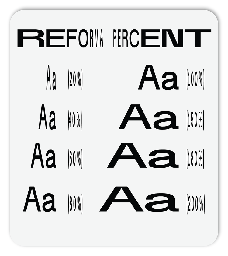 REFORMA PERCENTAGE