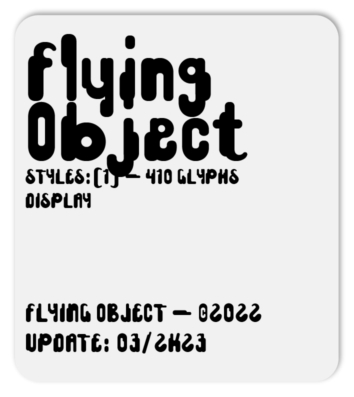 FLYING OBJECT