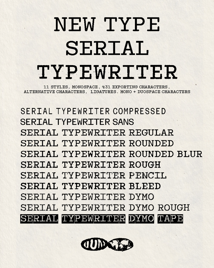 SERIAL TYPEWRITER