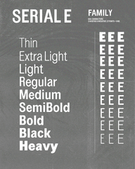 SERIAL E FAMILY + VARIABLE