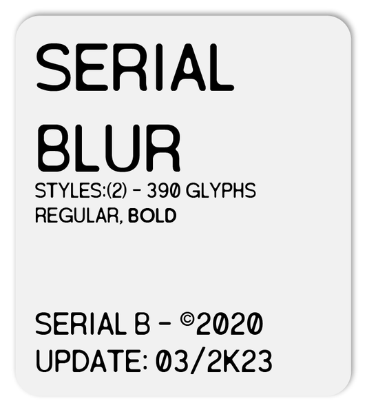 SERIAL B BLUR
